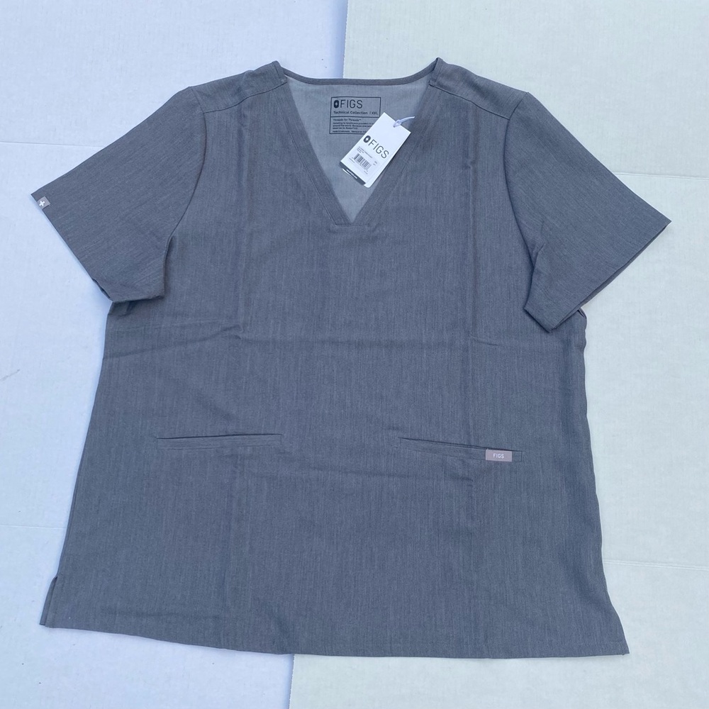 NWT FlGS Technical Collection XXL Charcoal Scrub Top